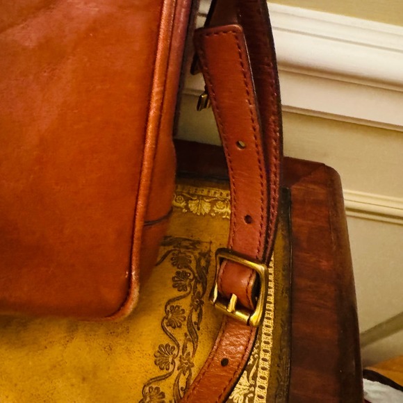 Fossil Brown Leather Memoir Novel Flap Crossbody Messenger Satchel Purse ZB5413 - Picture 5 of 14